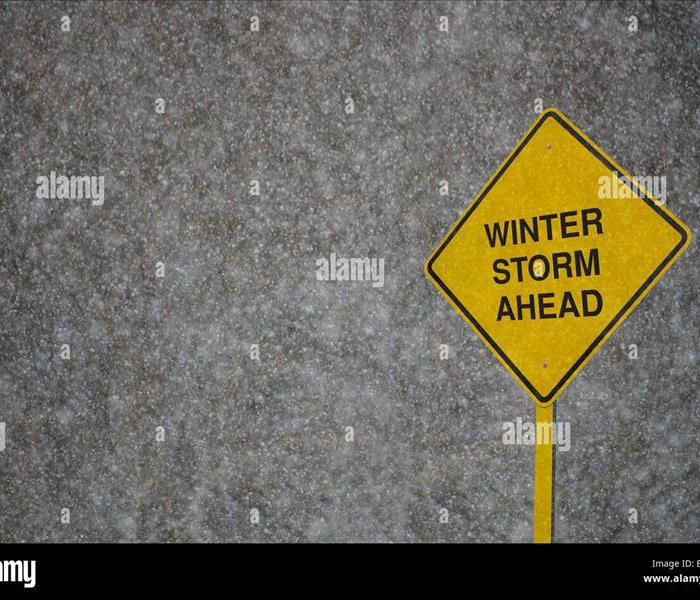 winter weather sign